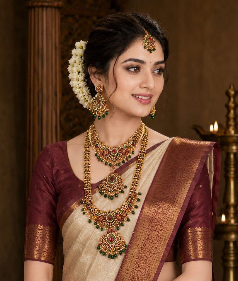 Bridal Haram Necklace Set - S6005