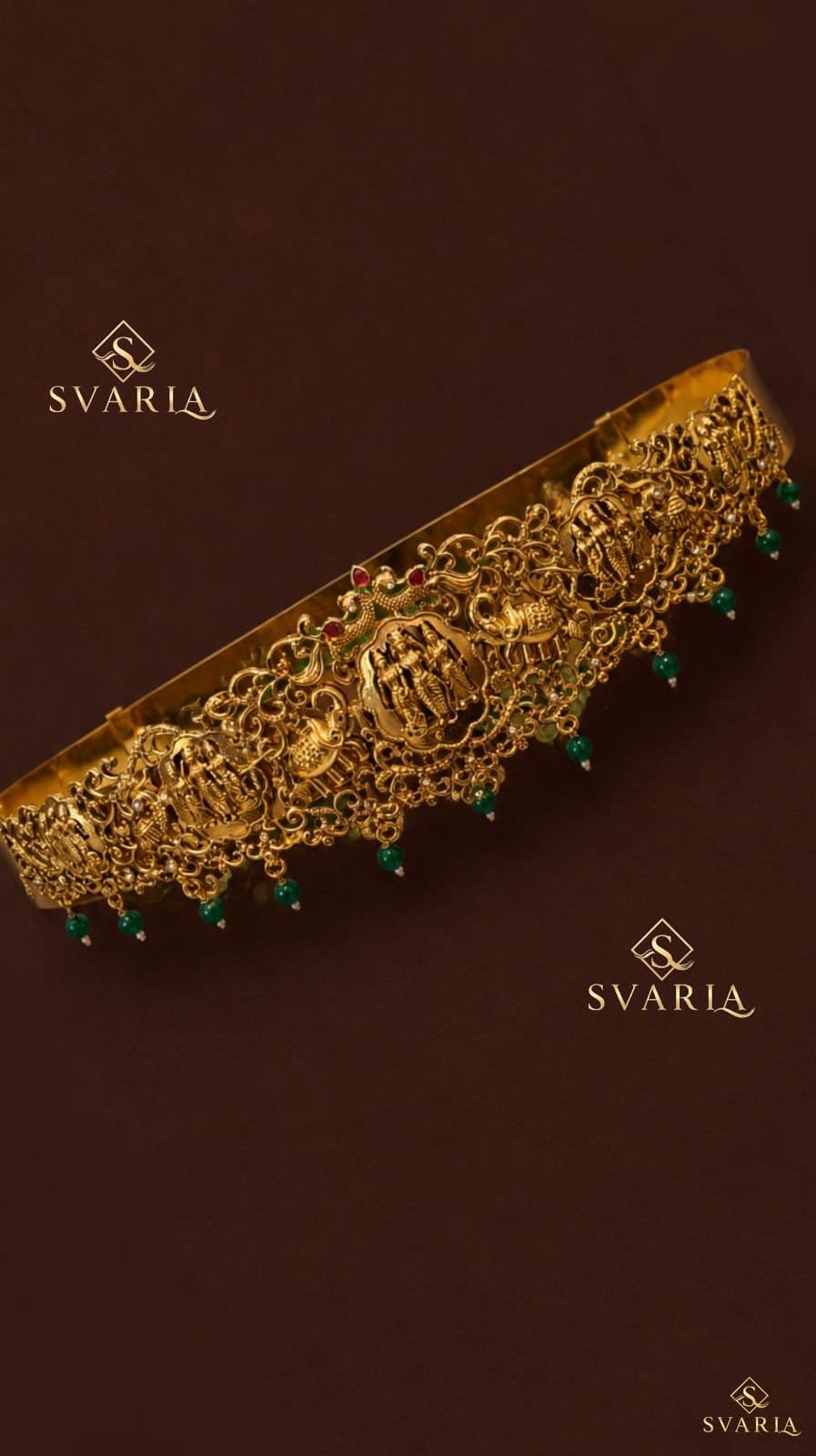 Ram Parivar Temple Vaddanam Hip Chain Belt - S5007
