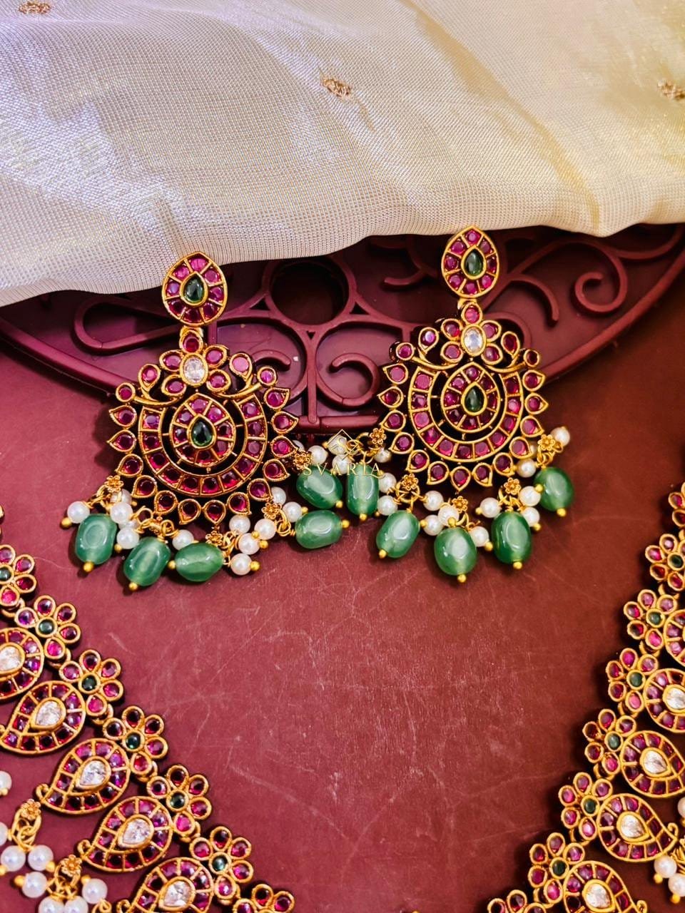 Ruby Emerald Bridal Combo Set - S6001