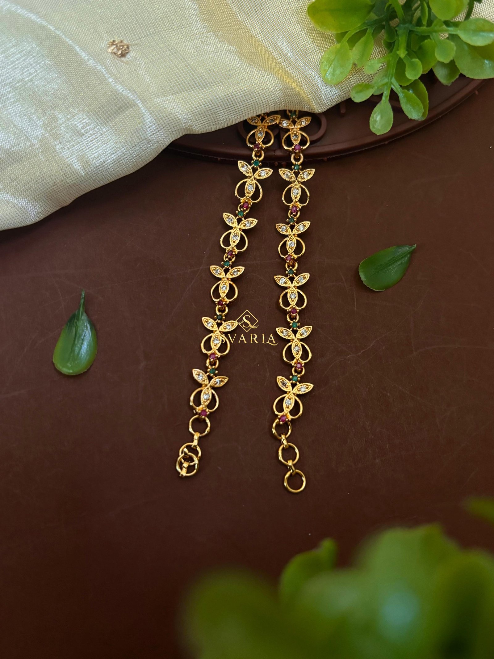 Gold Butterfly Ear Chain - S4010